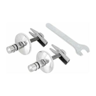 Ideal Standard -Dea, Set di cerniere per sedile copriwater slim in acciaio inox, T2960BJ, Cromato - Ideal