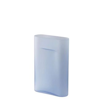 MUUTO Ridge Vase H 35 cm, Glas, hellblau