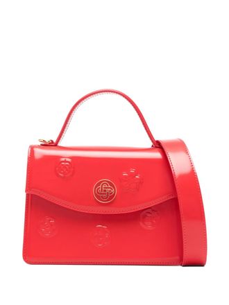 Casablanca mini Jeanne logo-plaque tote bag - women - Calf Leather - One Size - Red