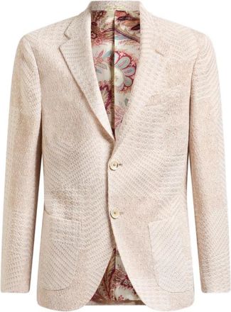 Etro Beige Jassen voor Mannen - Heren - Blazers - Beige - M - Jassen