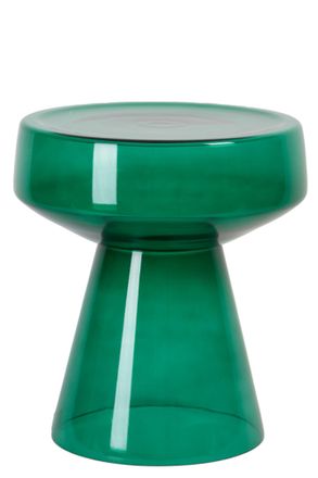 Light & Living Light&living - Mesa Auxiliar Dakwa Cristal Verde - &Oslash;37x44 Cm