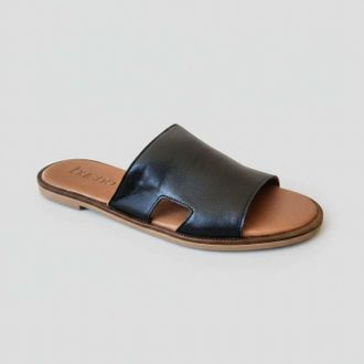 Bueno Womens Hendrix Slide Sandal In Black