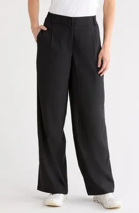 Yogalicious Belmont Wide Leg Pants in Black at Nordstrom Rack, Size X-Small