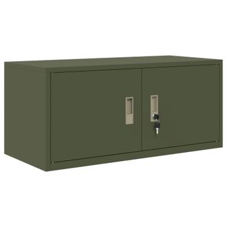vidaXL Armario De Almacenamiento Verde Oliva 90 X 40 X 40 Cm Acero Vidaxl