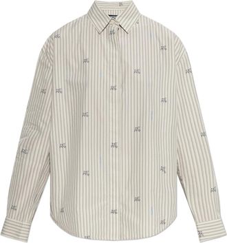 Jacquemus Simon Shirt - Dames - Overhemden - Grijs - 2XS - Katoen - Overhemden