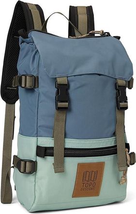 Topo Designs Rover Pack Mini Backpack Bags Stone Blue/Ash Green, Nylon