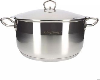 OEM Marmita - Cheffinger - 36cm - Inoxidable 18/10 - 19.3l - Compatible Con Todos Los Fuegos