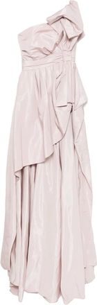 Saiid Kobeisy Abito in taffetà senza spalline - Rosa