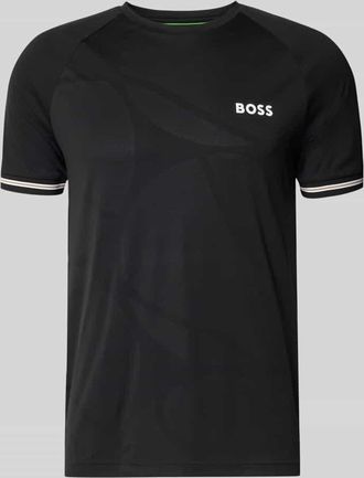 HUGO BOSS Regular Fit T-Shirt mit Label Print Modell TOC SERVE 2 in Black, Gr&ouml;&szlig;e XXXL