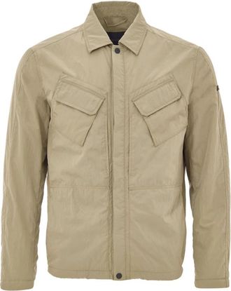 Paul & Shark Giubbino Overshirt - Heren - Zomerjassen - Beige - M - Polyester - Jassen