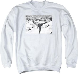 Gildan Bruce Lee Kick To The Head Adult Crewneck Sweatshirt
