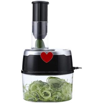 OEM Rallador De Verduras El&eacute;ctrico, Rebanador De Cocina, Espiralizador De Verduras, Rallador De Acero Inoxidable Para Queso, Verduras Y Patatas