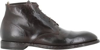 Officine Creative Schoenen, Heren, Bruin, 41 1/2 EU, Leer, Sound 013 Veterlaarzen