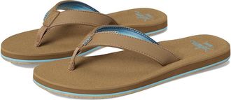 Reef Baja Ana Womens Sandals Brown/Blue : 6 B - Medium, Rubber