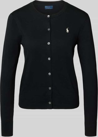 Polo Ralph Lauren Regular Fit Strickjacke aus Baumwoll-Mix in Black, Gr&ouml;&szlig;e XXL