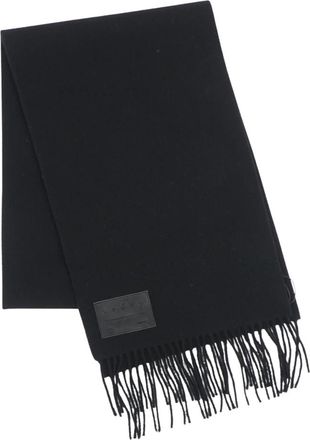 Hogan Fringes Sjaal - Dames - Wintersjaals - Zwart - ONE Size - Wol - Accessoires