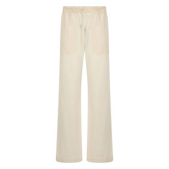 Fabiana Filippi Wide Trousers, female, Beige, Size: 2XS Long Wide Trousers