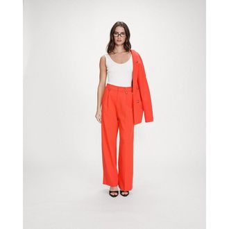 Grace & Mila PIERRE wijde netjes afgewerkte getailleerde broek