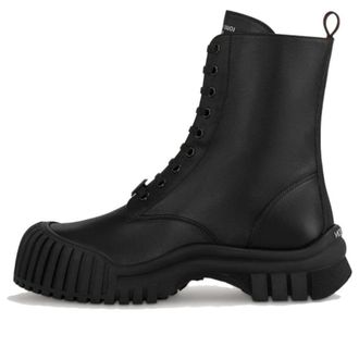 Louis Vuitton (WMNS) LOUIS VUITTON Ruby Flat Ranger Boots Black Plain 1ABPS0