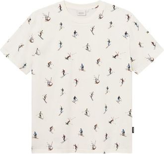 Dedicated T-Shirt Stockholm Ski Team AOP T-Shirt f&uuml;r Herren | wei&szlig;
