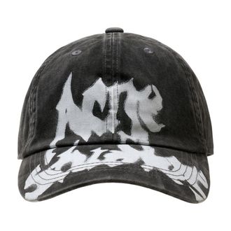 Acne Studios C40461-BM0 Washed Cotton Baseball Cap - Black