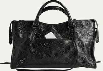 Balenciaga Le City Lambskin Leather Tote Bag