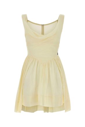 Vivienne Westwood Pastel Yellow Cotton Sunday Mini Dress
