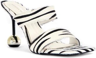 Azalea Wang Ophiel Sandal in White Black at Nordstrom, Size 6.5
