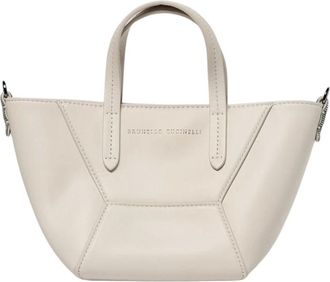 Brunello Cucinelli Donna, Borse, Bianco, Taglia unica, new