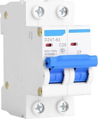 OEM Disyuntor Miniatura Para Cajas Combinadoras De Energ&iacute;a Solar 25a 400v 2p Instalaci&oacute;n En Riel Din Con Interruptor De Circuito De Aire Y Baja Tensi