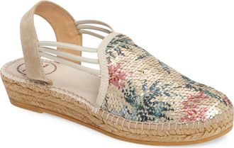 Toni Pons Noa Espadrille Sandal in Multi Fabric/Beige Suede at Nordstrom, Size 5.5-6Us