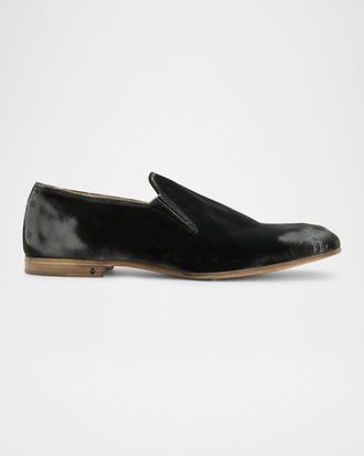 John Varvatos Men & apos;s Venice Distressed Velvet Loafers