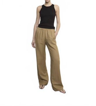 Enza Costa Twill Everywhere Pant In Fatigue