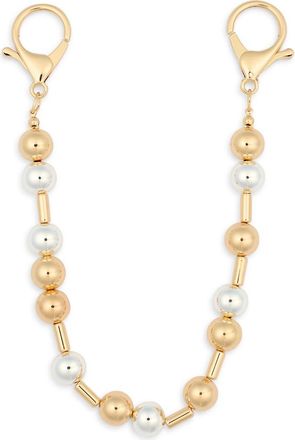 Leith Two Tone Bead Chain Bag Chain in Silver- Gold at Nordstrom Rack