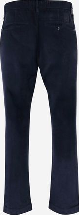 Jacob Cohen Mens Stretch Cotton Velvet Pants Navy Trousers
