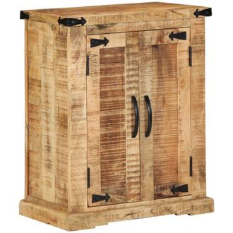 vidaXL Vidaxl - Vitrina Marrón 55 x 35 x 70 cm Madera de mango rugosa