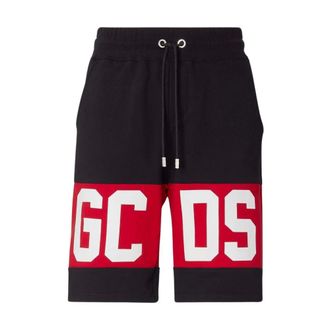 GCDS Gcds, Heren, Korte broeken, Zwart, Maat: XL Katoen