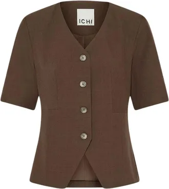 Ichi Mujer, Chaquetas, Marr&oacute;n, Talla: XS