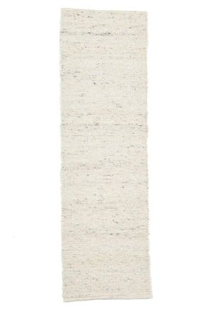 THEKO Alfombra tejida a mano de lana natural color natural 70x240