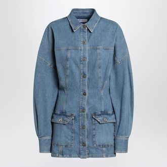 The Attico Das Attico Hellblaue Denim-Minikleid