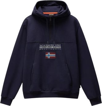 Napapijri Sudadera con capucha Burgee - Sweatshirts & Hoodies - Hombre - Azul - 2XL