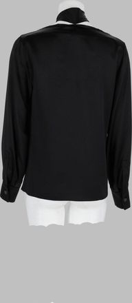 Max Mara Silk Satin Blouse - Black