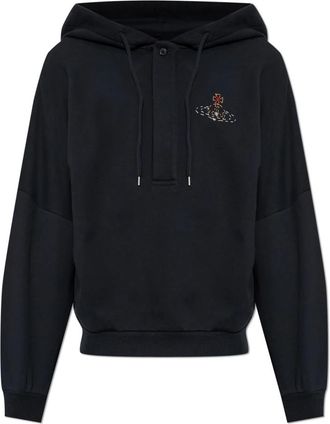 Vivienne Westwood Batwing Hoodie - Heren - Hoodies - Blauw - M - Katoen - Hoodies & sweatvesten