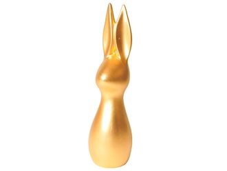 Schubiger M&ouml;bel Figur Hase Keramik Gold H: 61 cm