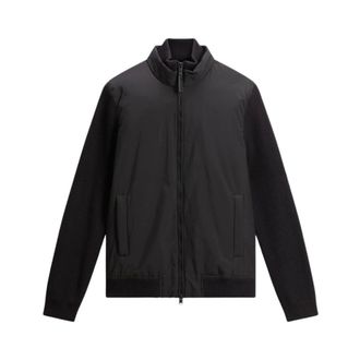 Woolrich Cloud Hybrid gewatteerd jack - Heren - Jassen - Zwart - Maat: M Wol