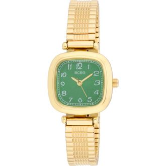 BCBGeneration Mini Stretch Quartz Bracelet Watch, 27mm in Gold at Nordstrom Rack