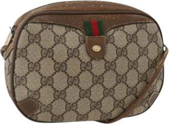 Gucci Pre-owned Cross Body Bags, female, Beige, Size: ONE SIZE Pre-owned Vintage GG Shoulder Bag