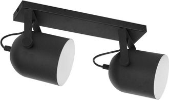 Luminosa Light Designs TK Spectra Foco de techo doble negro 2xE27