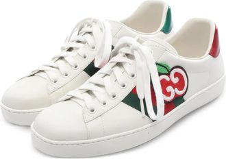 Gucci 10s apple-patch sneakers - White