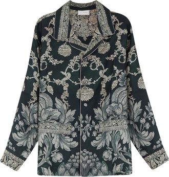 Pierre-Louis Mascia Aloe Longsleeve Shirt - Dames - Overhemden - Zwart - XS - Overhemden